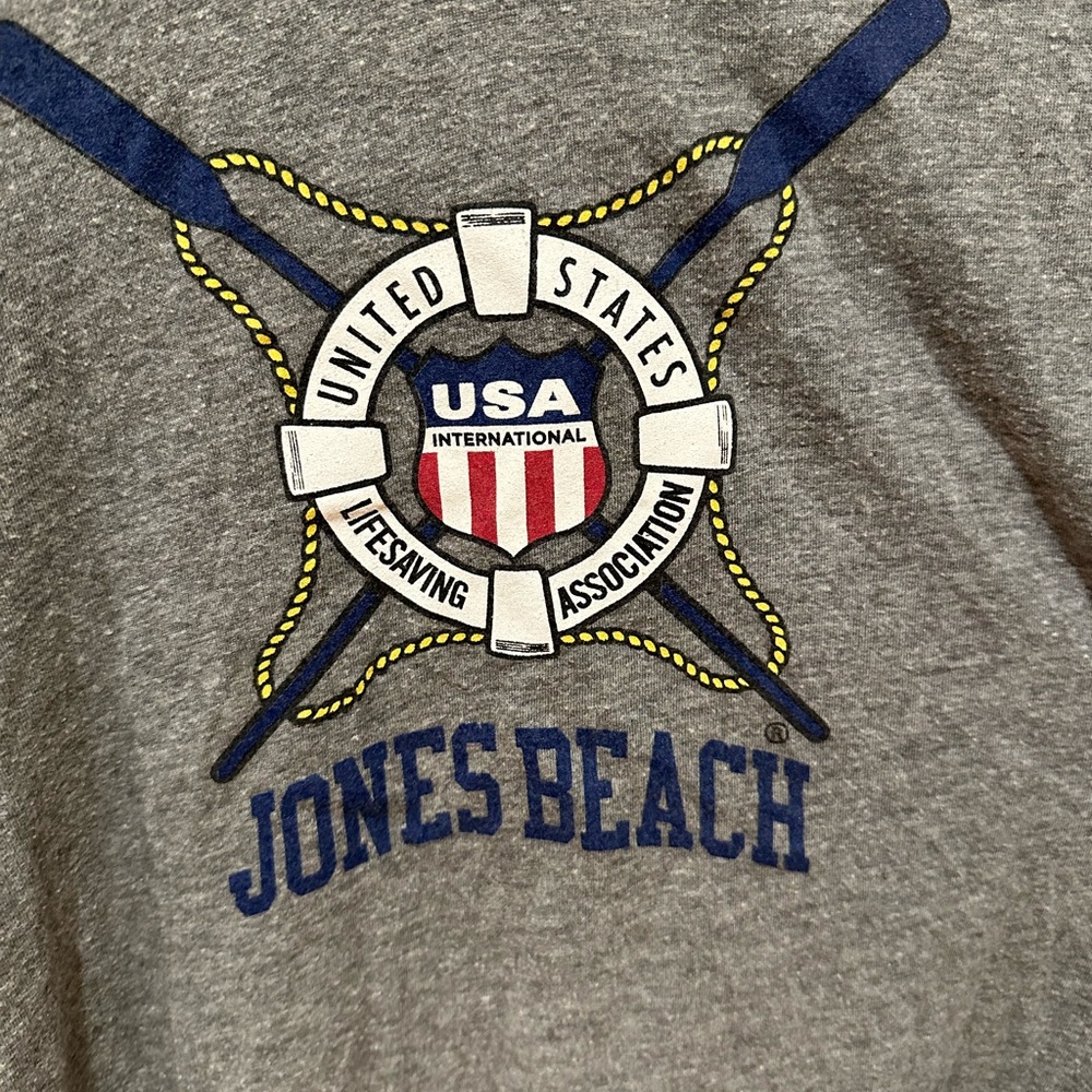 United States Lifesaving Association - Jones Beach Lifeguard LS Hooded Tee - Picture 3 of 5